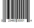 Barcode Image for UPC code 023460000014