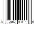 Barcode Image for UPC code 023466000070