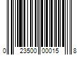 Barcode Image for UPC code 023500000158