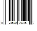 Barcode Image for UPC code 023500000257