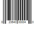 Barcode Image for UPC code 023540000040