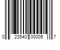 Barcode Image for UPC code 023540000057