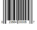 Barcode Image for UPC code 023564000057