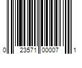 Barcode Image for UPC code 023571000071