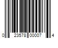 Barcode Image for UPC code 023578000074