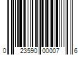 Barcode Image for UPC code 023590000076