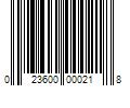 Barcode Image for UPC code 023600000218