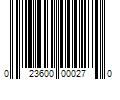 Barcode Image for UPC code 023600000270