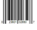 Barcode Image for UPC code 023601026507