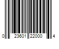 Barcode Image for UPC code 023601220004