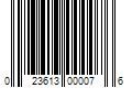 Barcode Image for UPC code 023613000076