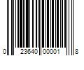 Barcode Image for UPC code 023640000018