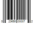 Barcode Image for UPC code 023655000072