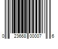 Barcode Image for UPC code 023668000076