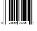 Barcode Image for UPC code 023669000051