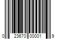 Barcode Image for UPC code 023670000019