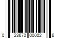 Barcode Image for UPC code 023670000026