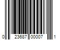 Barcode Image for UPC code 023687000071