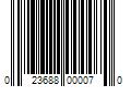 Barcode Image for UPC code 023688000070