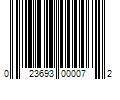 Barcode Image for UPC code 023693000072