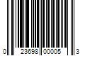 Barcode Image for UPC code 023698000053