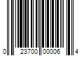 Barcode Image for UPC code 023700000064