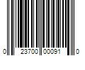 Barcode Image for UPC code 023700000910