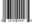 Barcode Image for UPC code 023700004475