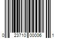 Barcode Image for UPC code 023710000061