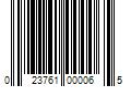 Barcode Image for UPC code 023761000065