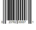 Barcode Image for UPC code 023762000071