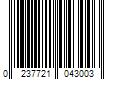 Barcode Image for UPC code 02377210430025