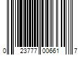 Barcode Image for UPC code 023777006617