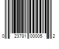 Barcode Image for UPC code 023781000052