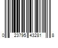 Barcode Image for UPC code 023795432818