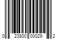 Barcode Image for UPC code 023800000292