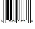 Barcode Image for UPC code 023800013766