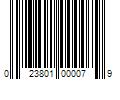 Barcode Image for UPC code 023801000079