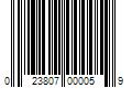 Barcode Image for UPC code 023807000059