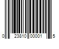 Barcode Image for UPC code 023810000015