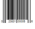 Barcode Image for UPC code 023831000056