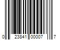 Barcode Image for UPC code 023841000077