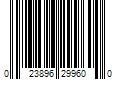 Barcode Image for UPC code 023896299600