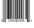 Barcode Image for UPC code 023899000654