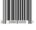 Barcode Image for UPC code 023980000051