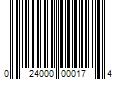 Barcode Image for UPC code 024000000174