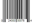 Barcode Image for UPC code 024000000754