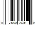 Barcode Image for UPC code 024000003519