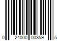 Barcode Image for UPC code 024000003595