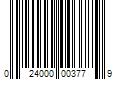 Barcode Image for UPC code 024000003779